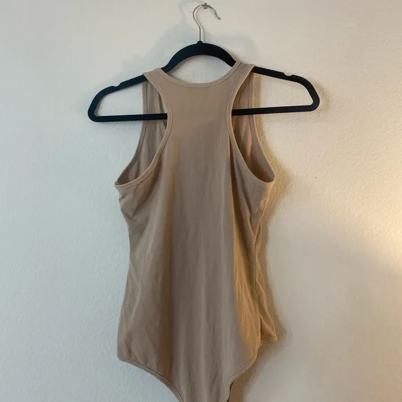 Tan Henley Bodysuit - Picture 7 of 8